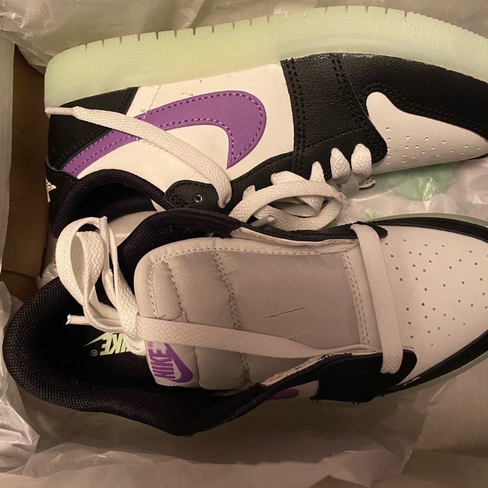 Nike Kids Sneakers Black White Purple